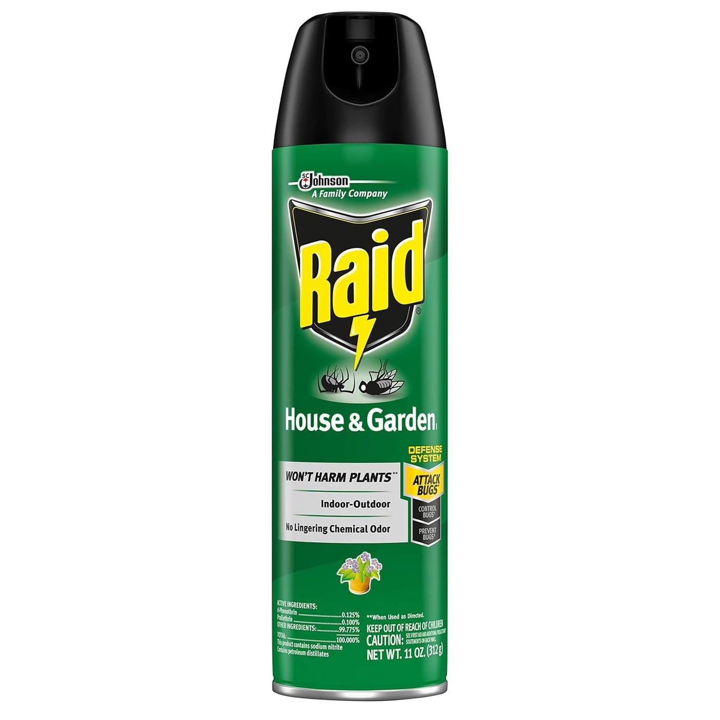 Raid Bug Killer Aerosol - Kills Bugs on Contact | Safe for Plants - 11 Ounce Can