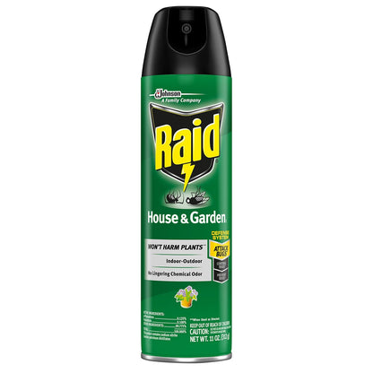 Raid Bug Killer Aerosol - Kills Bugs on Contact | Safe for Plants - 11 Ounce Can