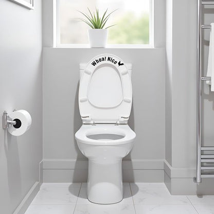 Funny Cock Toilet Stickers - Waterproof Vinyl Wall Art Decal for Restroom Decor | Removable Self-Adhesive