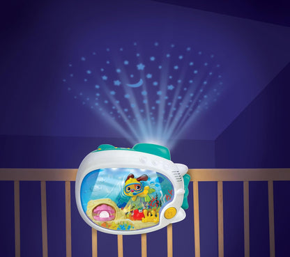 Winfun 3-in-1 Soothing Seas Nightlight - Music Box Projector with Calming Lullabies | Perfect for Crib or Tabletop