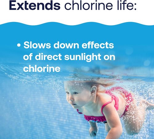 HTH 67061 Pool Care Stabilizer - Enhance Chlorine Longevity & Sunlight Protection | 4 Lbs