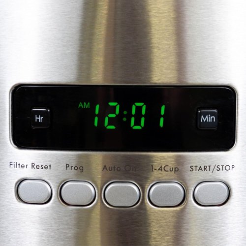 Kenmore 12-Cup Drip Coffee Maker - Programmable Cafe Machine with Auto Shut Off & Reusable Filter | Black