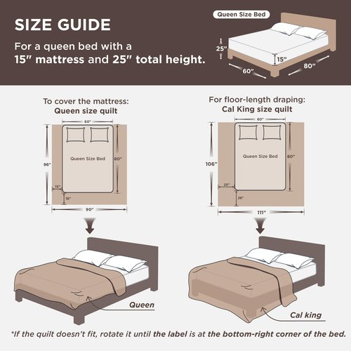 Bedsure Quilts Queen Size - Queen Quilt Bedding Set Bedspread Coverlet Comforter, Lightweight Corduroy Pattern Bedspread, 3-Piece Set with 90"x96" Coverlet & 2 Pillow Shams, All-Season Soft Microfiber