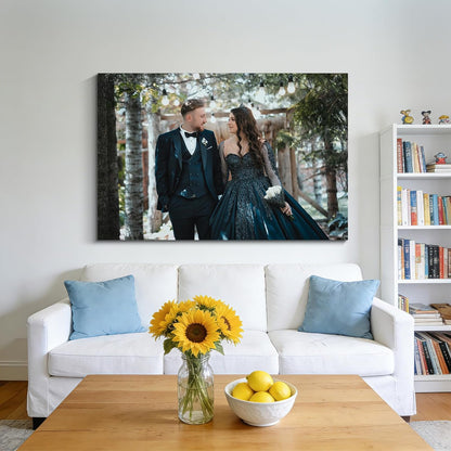 PrintToucan Canvas Prints - Custom Personalized Photo Wall Art | 12x16 IN, 1.5" Thick Frame, Ready to Hang for Living Room Decor & Wedding Gifts