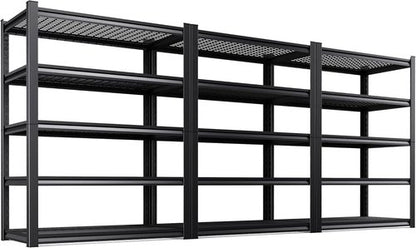 **Regine Switzerland 71" Heavy Duty Garage Shelving | Adjustable 5-Tier Metal Storage Unit, 3000LBS Capacity**