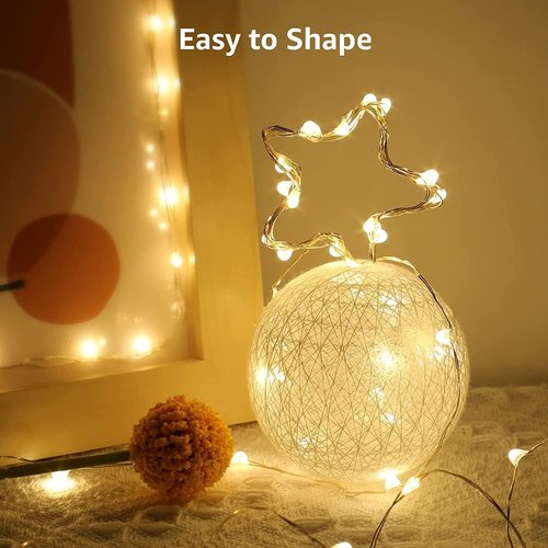 Lighting EVER Fairy Lights - Battery Operated 20 LED Mini String Lights for Crafts & Decor | 8 Pack
