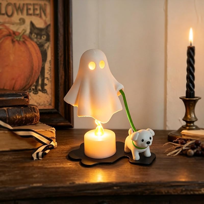 Halloween Ghost Walking Dog LED Light - Cute Funny Night Light (Style 3)
