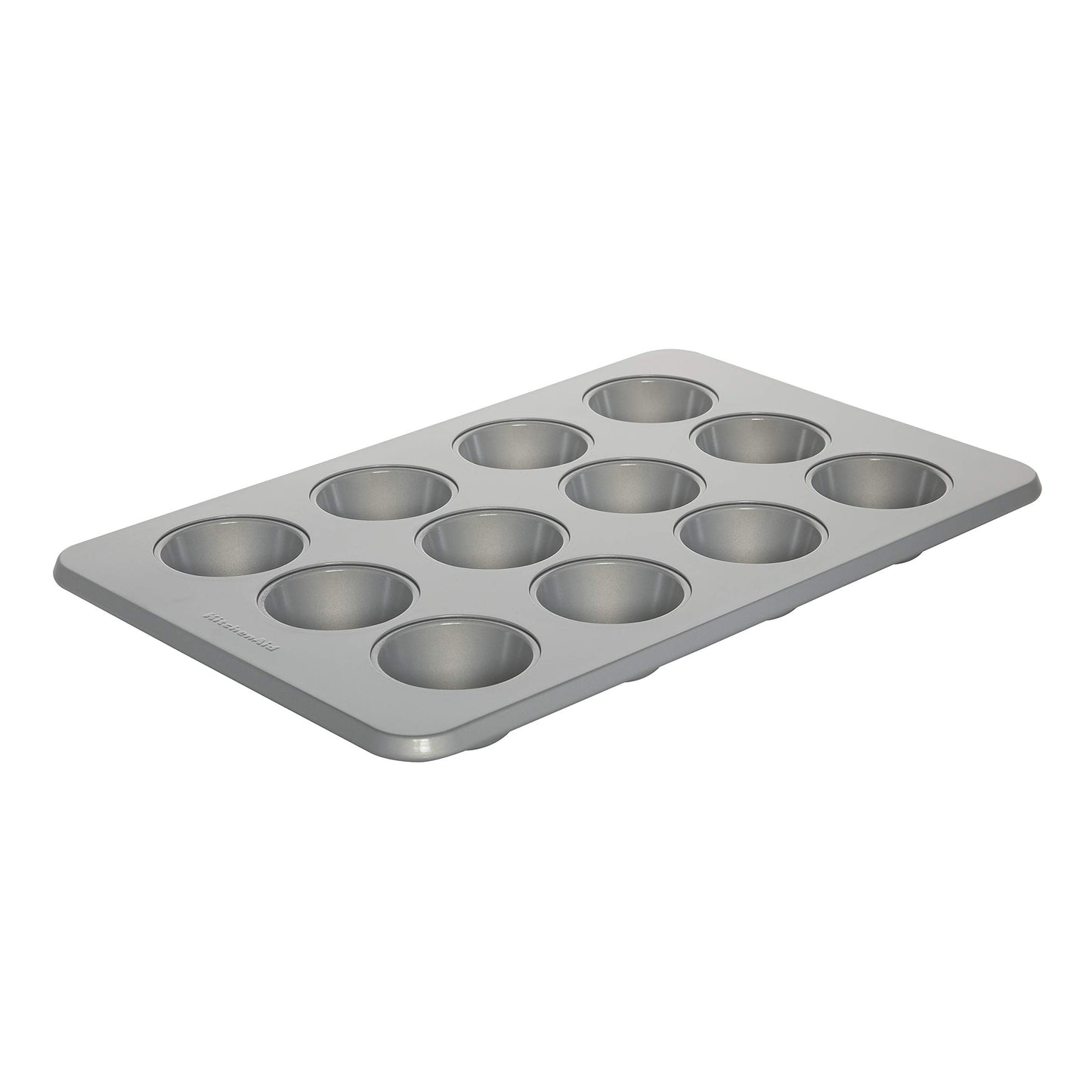 KitchenAid 12-Cup Nonstick Aluminized Steel Muffin Pan, Silver