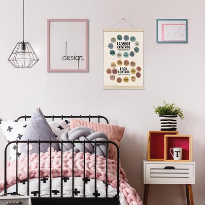 DOI-LANEE Calming Strategies Poster - Inspirational Mental Health Wall Art 16x12 Inch | Motivational Decor for Therapy Offices