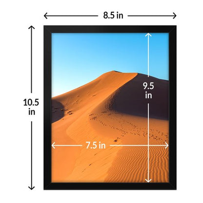 LaVie Home 8x10 Picture Frame for Wall Display, 8x10 Black Picture Frame with HD Plexiglas, 8 x 10 Poster Frame 2 Pack, Display Frame for Vertical or Horizontal, Classic Collection
