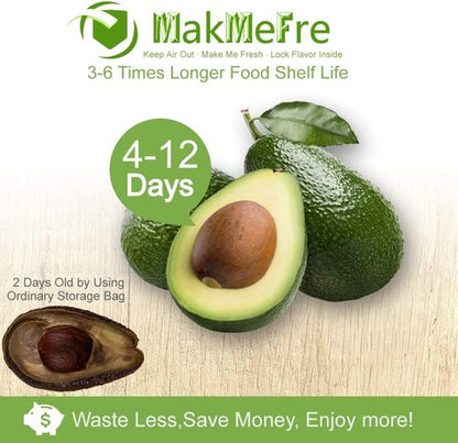 MakMeFre Vacuum Sealer Bags - 8 Pack of 8"x20" & 11"x20" Rolls | BPA Free, Puncture Resistant, Ideal for Sous Vide Cooking