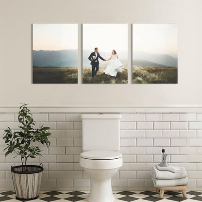 Custom Canvas Prints - Personalized Triptych Poster Set (Unframed 12x16) | Unique Wall Art for Home Decor