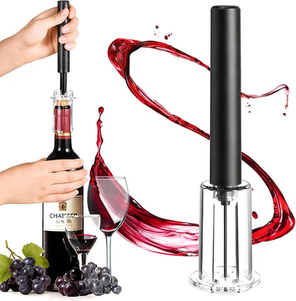 Wine Opener, NUCOKRS Effortlessly Air Pressure Corkscrew, Opens Bottles in 3-7 Pumps, No Electricity, Easy to Use, Gift for Wine Lovers