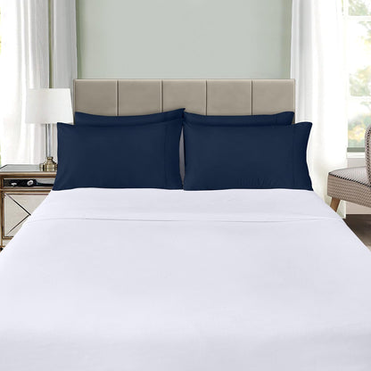 Utopia Bedding Standard Pillow Cases - 12 Pack - Soft Brushed Microfiber - Navy, 20 X 26 Inches