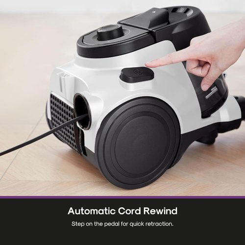 Eureka Bagless Canister Vacuum Cleaner - 1100W High Power for Carpets & Hard Floors | HEPA Filter & Tools Included
