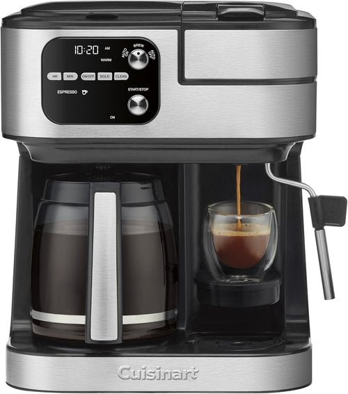 Cuisinart Coffee Center Barista Bar - 4-in-1 Coffee Maker with Single-Serve Pod Compatibility | Black