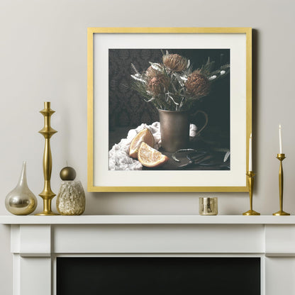 Yaetm 20x20 Gold Picture Frame Matted to 16x16, Set of 3, Thin Large Square Frame for Gallery Wall Display, Hanging Hardware Included (3 Pack, Gold)