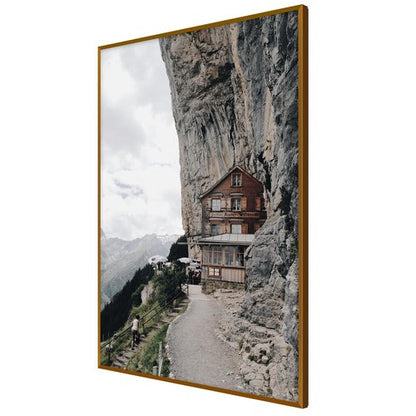 Frametory, A1 Aluminum Poster Frames, Acrylic Front, Thin Metal Picture Frame for 23.4x33.1 Photos, Horizontal/Vertical Wall Mount (1 Pack, Bronze)