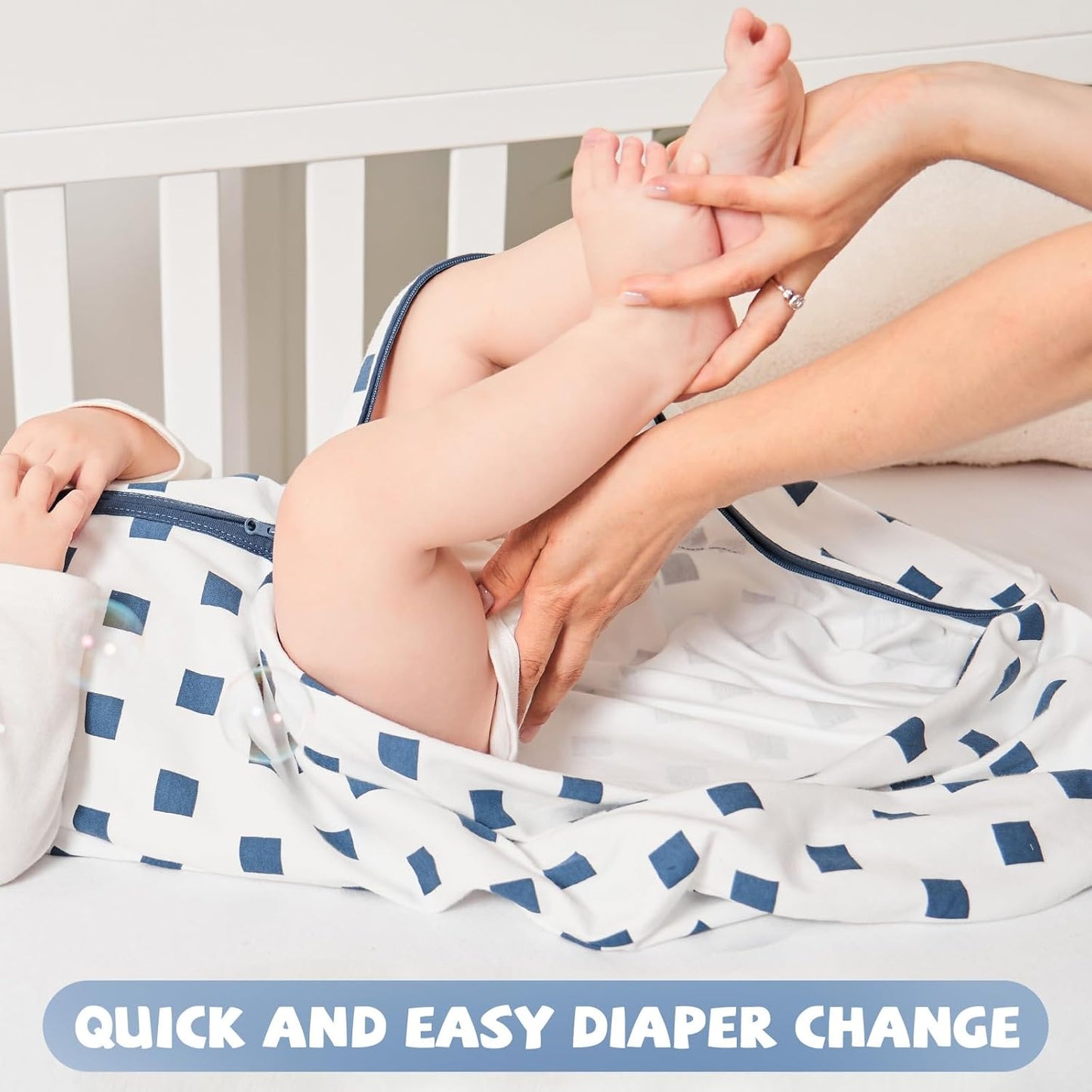 Yoofoss Baby Sleep Sack | 100% Organic Cotton Wearable Blanket for 18-24 Months | 3-Pack, Soft & Lightweight
