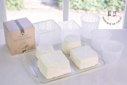 Cheesemaking Molds - Italian Ricotta Cheese Draining Baskets for Home Cheese Making