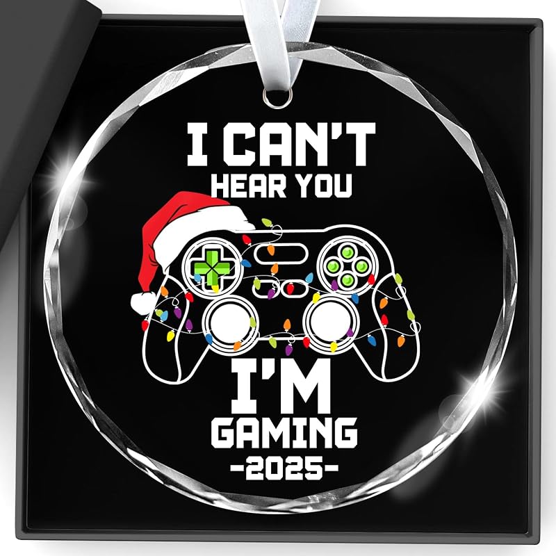 Funny Gaming Christmas Ornament – Can’t Hear You I’m Gaming Tree Decoration