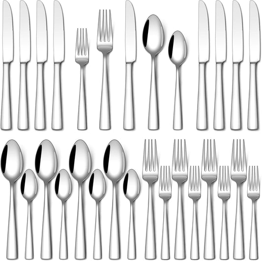 Stapava 20-Piece Silverware Set - Food-Grade Stainless Steel Flatware for 4 | Mirror Polished, Dishwasher Safe