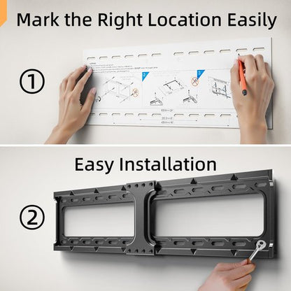 IWORKBOARD 55 65 75 85 inch Tilting TV Wall Mount for 32-90 '' TVs, Low Profile TV Mount Bracket, Safe Lock & Quick Release, Max VESA 600x400mm, 24 inch Studs,132 lbs, Fit Most 55+ 75+ 85+ 86 TVs