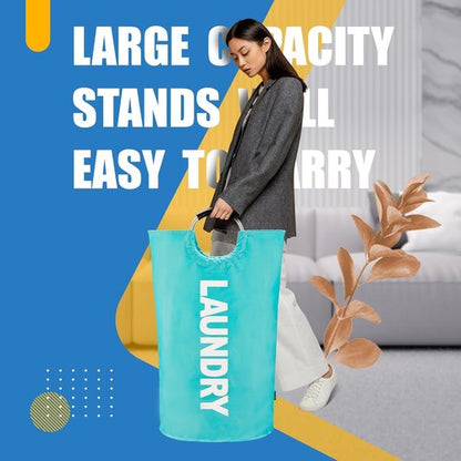 Caroeas 90L Waterproof Laundry Basket - Collapsible Hamper with Padded Handles | 13 Colors Available