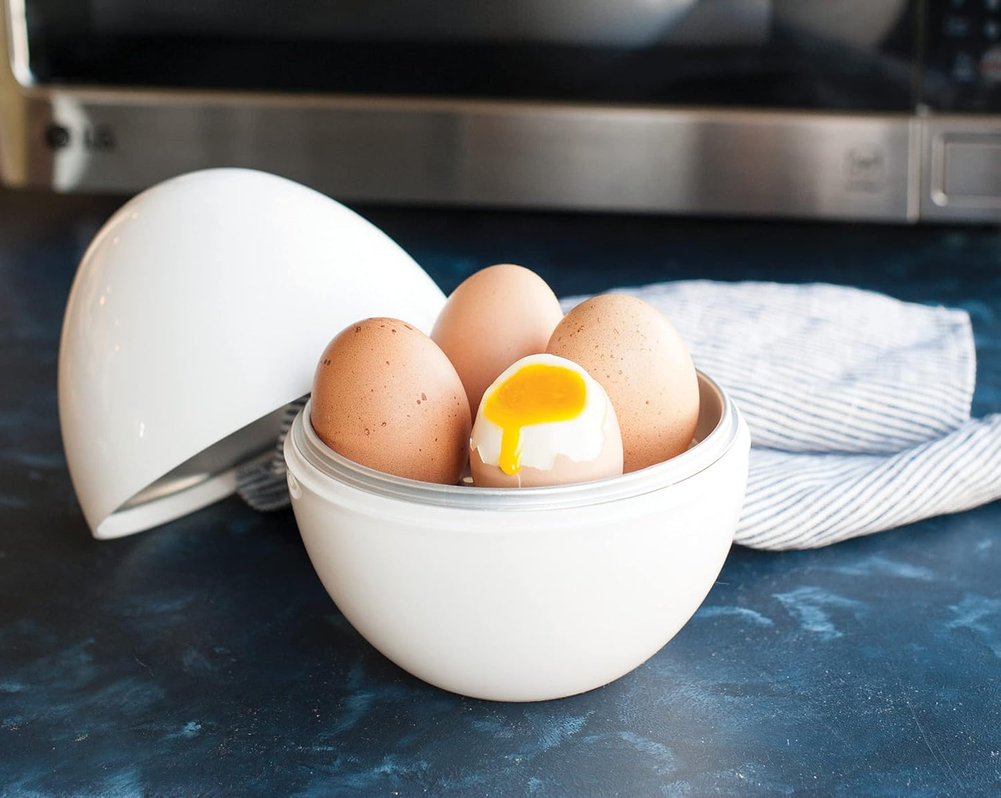 Nordic Ware Microwave Egg Boiler - Perfectly Cooked Eggs in Minutes | Compact Design for Easy Use