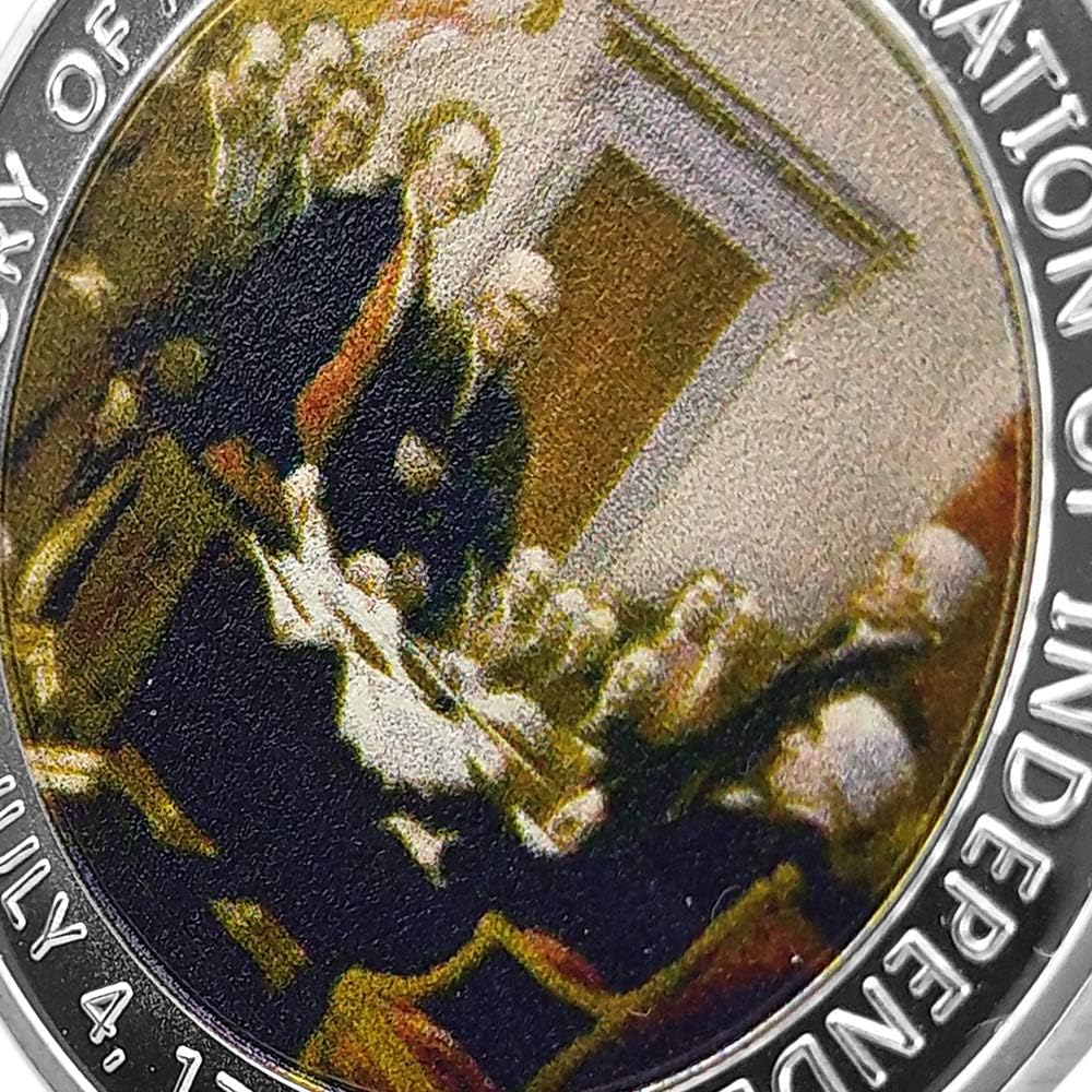 US Military Challenge Coin - 1776 Declaration of Independence Commemorative Design