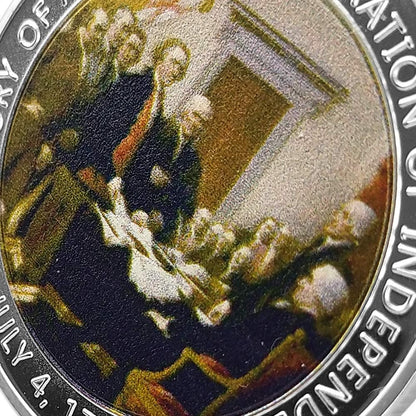 US Military Challenge Coin - 1776 Declaration of Independence Commemorative Design