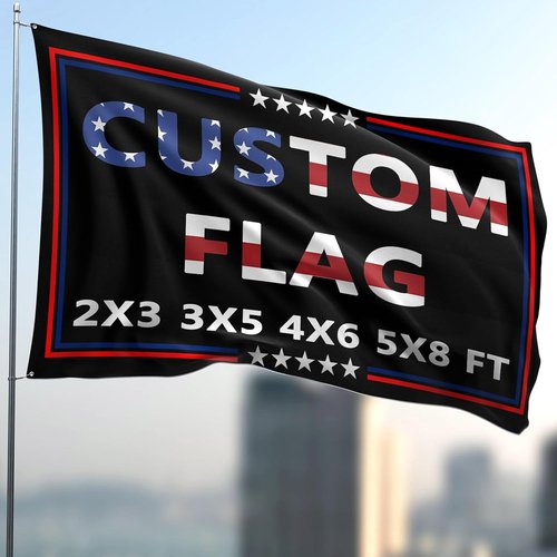 Custom Flag - 3x5 Ft Double-Sided Outdoor Banner | Personalize with Your Text, Photo, or Logo