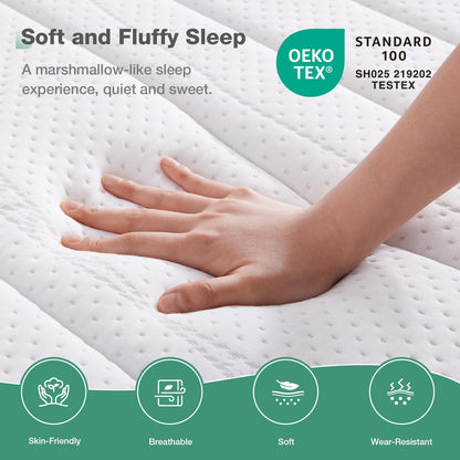 Novilla Queen Mattress, 12 Inch Gel Memory Foam Queen Size Mattress in a Box, Bamboo Charcoal Foam & Breathable Cover for Clean, Peaceful Sleep, Supportive & Pressure Relieving, CertiPUR-US Certified