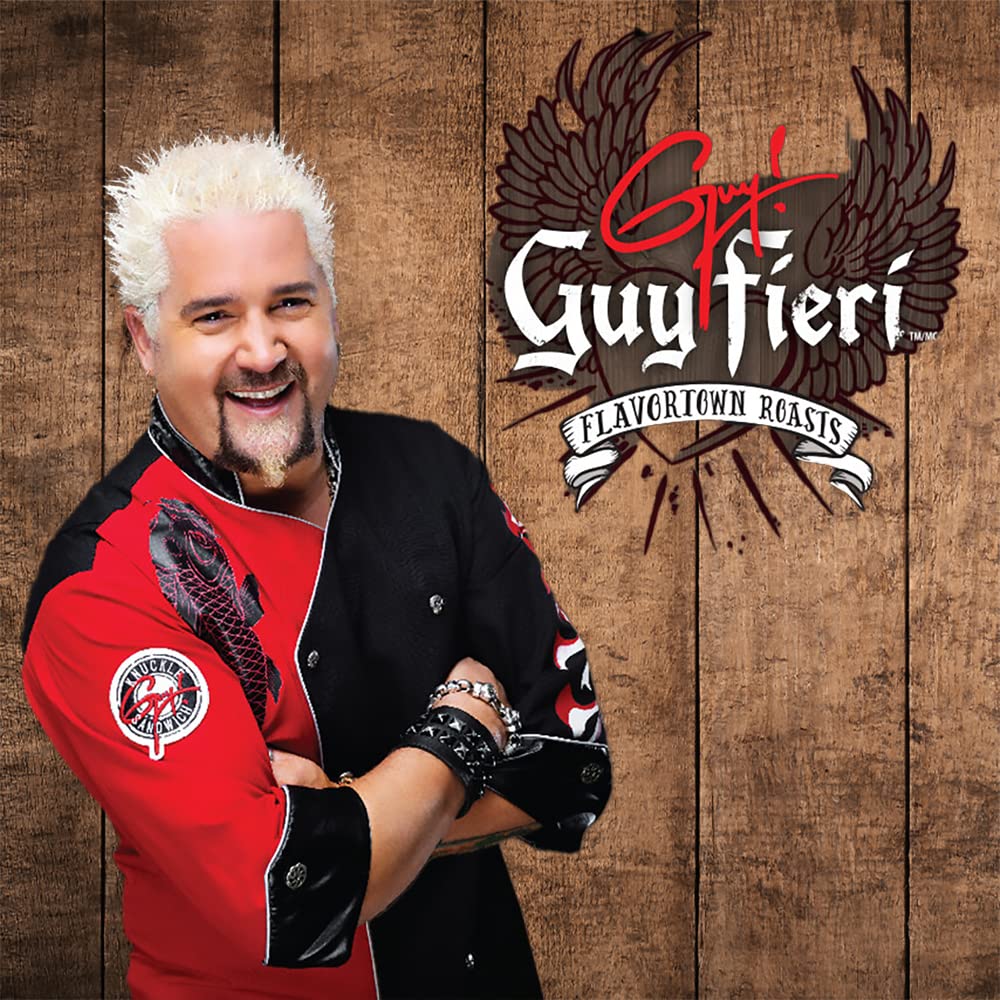 Guy Fieri Flavortown Roasts Coffee Pods, West Coast Roast, Bold Dark Roast Coffee, Single Serve Coffee Cups for Keurig K Cup Brewers, 24 Count…