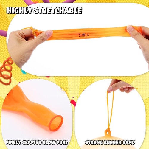 Hollowfly 100 Pack Heavy Duty Punch Balloons - Fun Party Favors for Birthdays & Carnivals