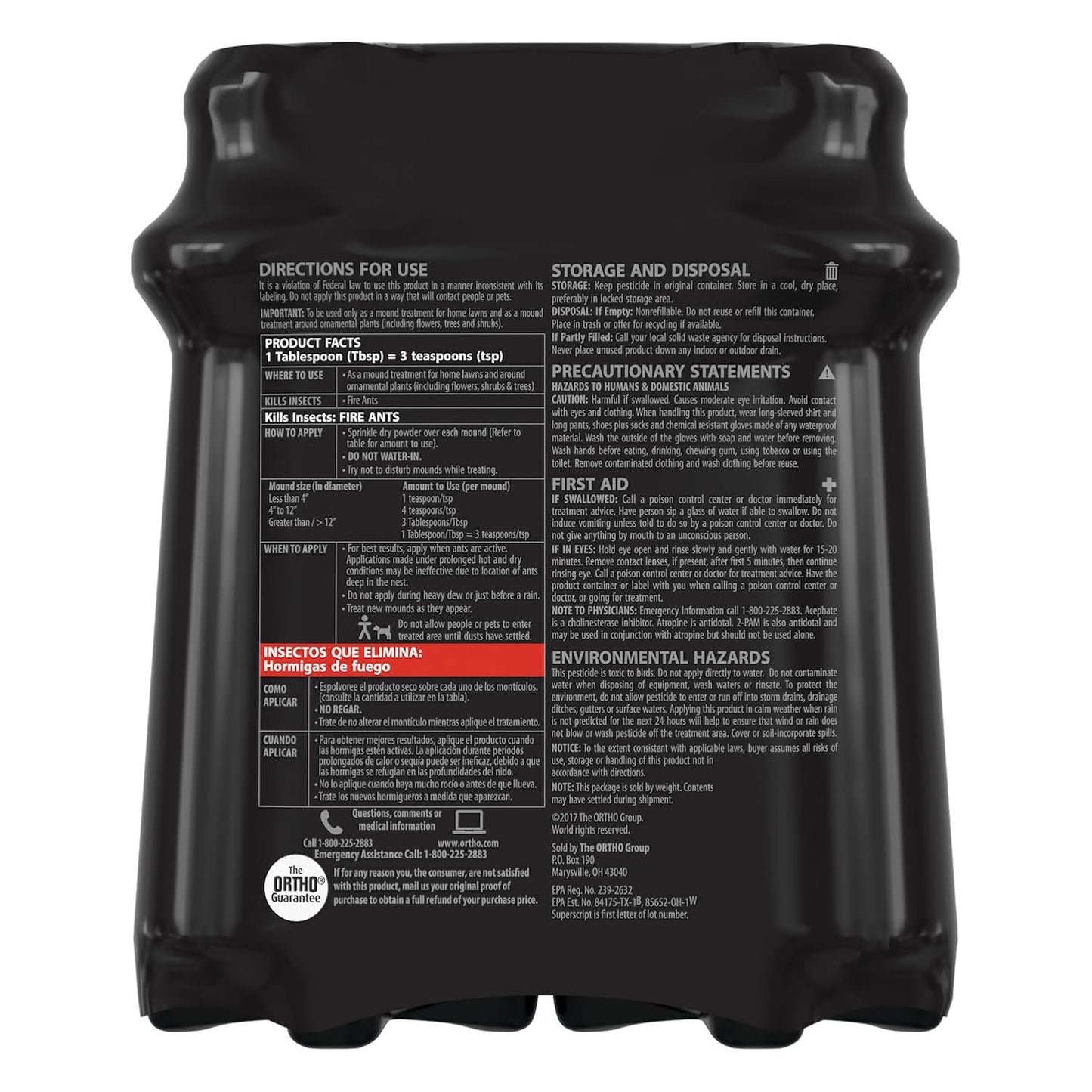 Ortho Orthene Fire Ant Killer - Effective Mound Treatment, Kills Queens, No Watering Needed | 12 oz. (2-Pack)