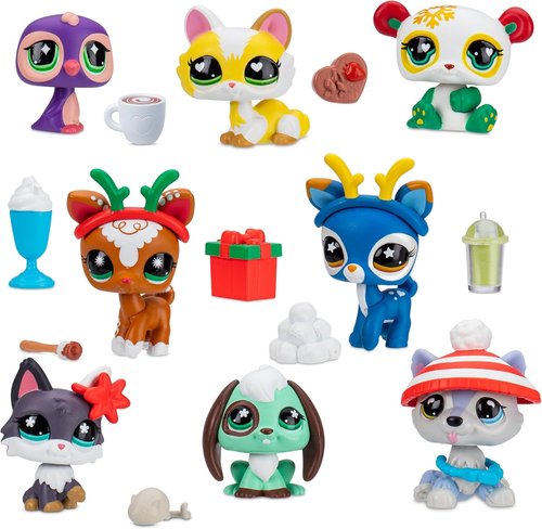 Littlest Pet Shop - Deluxe Holiday Advent Calendar | Series 4 Gen 7 Collectible Toy Figures for Ages 4+