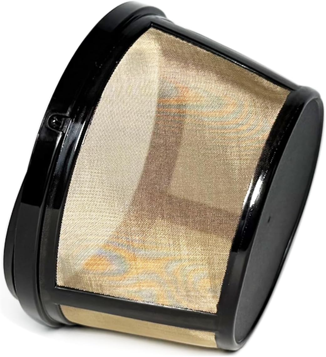 Mr. Coffee Gold Reusable Coffee Filter - 2-Pack for 8-12 Cup Coffee Makers | Compatible with Black & Decker