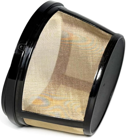 Mr. Coffee Gold Reusable Coffee Filter - 2-Pack for 8-12 Cup Coffee Makers | Compatible with Black & Decker