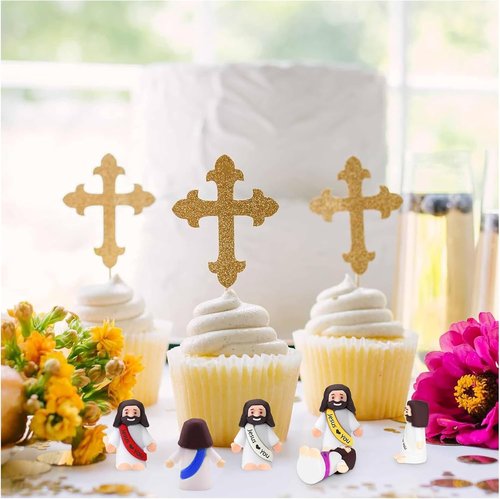 Little Jesus Figures - 40PCS Mini Religious Party Favors for Easter Egg Stuffers & Sunday School