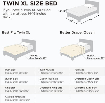 Bedsure Comforter Duvet Insert - All-Season Twin XL Quilted Down Alternative Blanket, Mustard Yellow 92x68 Inches