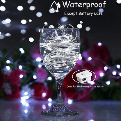 ZGWJ Fairy Lights - 12 Pack Battery Operated Twinkle String Lights | 20 LED, 7FT Waterproof for Indoor & Outdoor Decor