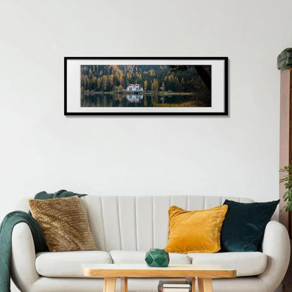 Upsimples 12x36 Picture Frame - Versatile Wall Hanging for 10x30 Photos, Black | 1 Pack