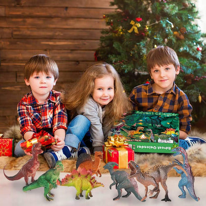 Realistic Dinosaur Figurine Advent Calendar 2025 - 24-Day Countdown Christmas Gift for Kids