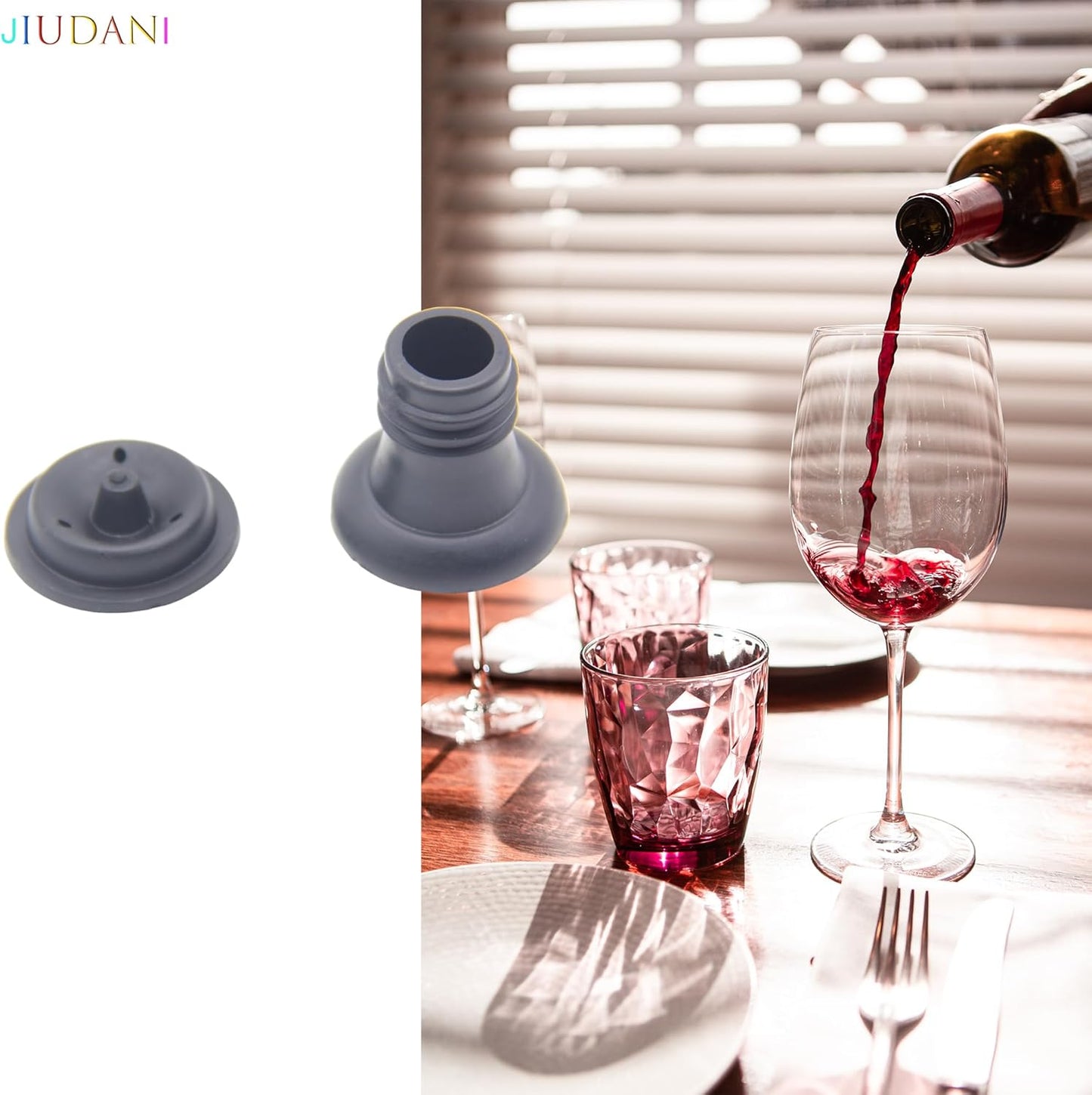 Wine Saver Vacuum Stoppers Pack of 6 Rubber Wine Stoppers, for Wine Saver Vacuum Pump Preserver, Bottle Rubber Corks to Preserve Wine Flavor Best Wine Air Vacuum Stoppers To Keep Wine Fresh