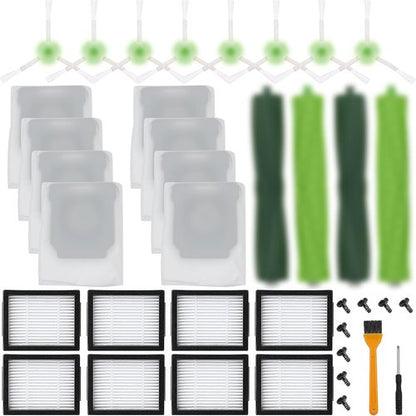Katerelis 26-Pack Replacement Parts for iRobot E/I/J Series | Includes Brushes, Filters & Bags