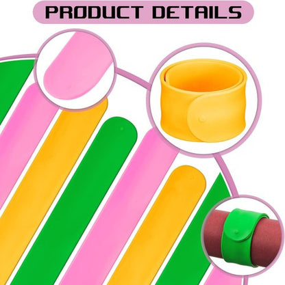 Charniol Wrapping Paper Roll Holder - 12-Piece Silicone Covered Metal Stabilizers | Organize Gift Wraps (Green, Yellow, Pink)