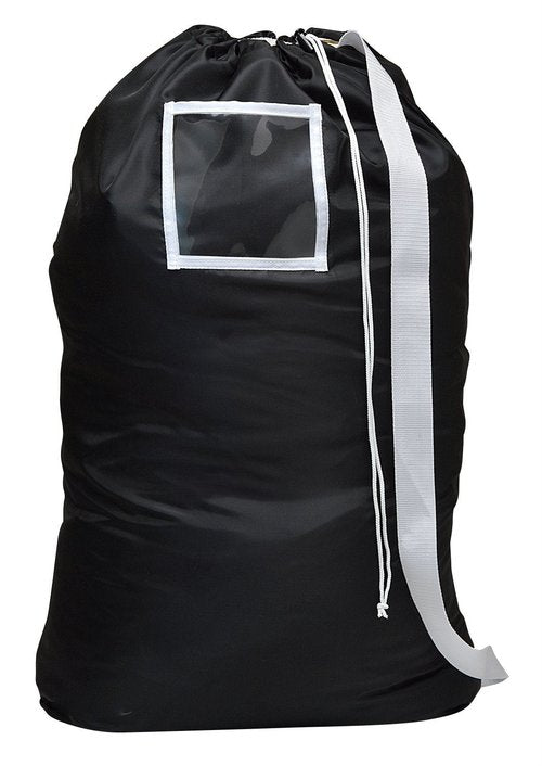 Carry Laundry Bag From Handy Laundry with Shoulder Strap, Large Size 24 Inches X 36 Inches, Commercial Grade 100% Nylon and Made in the USA - Designed for Heavy Duty Use - College Laundry Bag - Trips