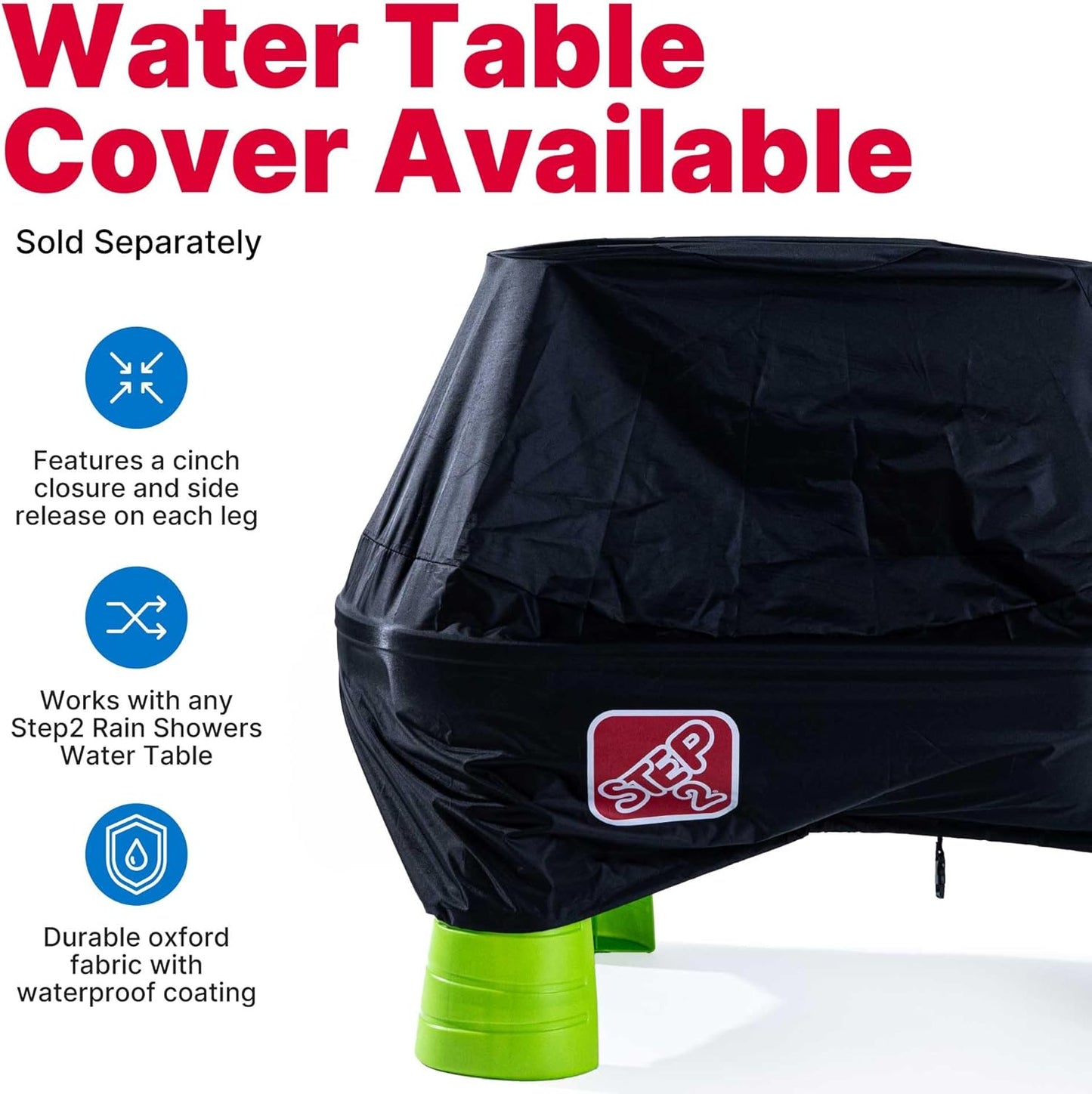 Step2 Rain Showers Splash Pond Water Table - Kids Sensory Playset with 13 Accessories | Blue & Green, Ages 1.5+