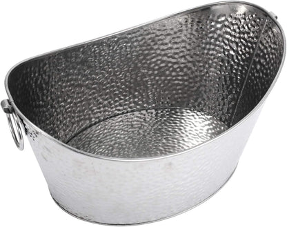 Stainless Steel Beverage Tubs Large Ice Bucket Drink Buckets for Parties Weddings 12L